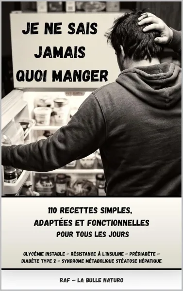RAF La bulle naturo - JE NE SAIS JAMAIS QUOI MANGER: 110 recettes simples pour assembler ce que tu as déjà, bien manger et prendre soin de ta glycémie (2026)